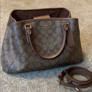 Coach satchel signature canvas